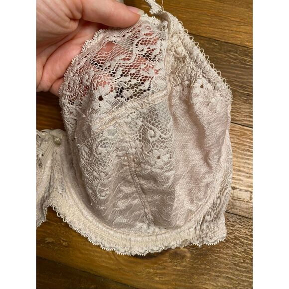 Charnos 34G beige/cream lace lingerie bra - Picture 3 of 8